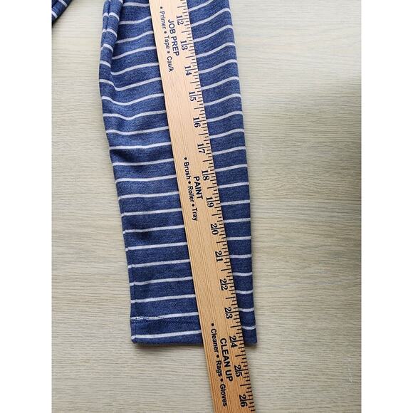 TOP/JONES NEW YORK-Blue Denim and Gray Color-Long Sleeves-Stripes-Size X Large - Picture 13 of 14